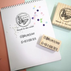 TIMBRE DE MADERA PERSONALIZADO