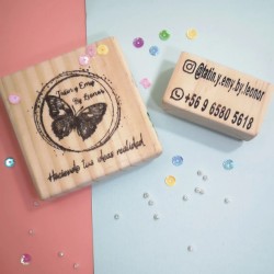 TIMBRE DE MADERA PERSONALIZADO