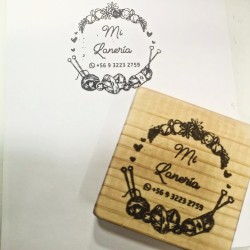 TIMBRE DE MADERA PERSONALIZADO